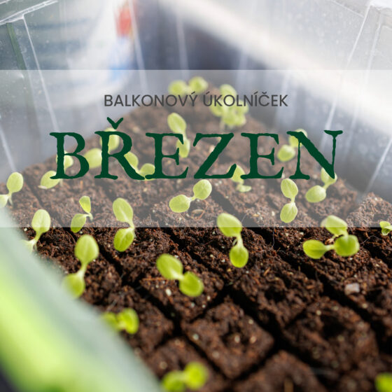 balkonový úkolníček BŘEZEN